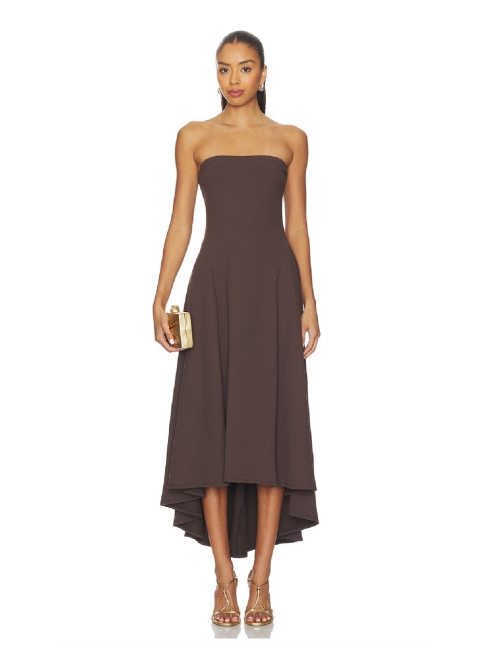 Susana Monaco Strapless High Low Dress